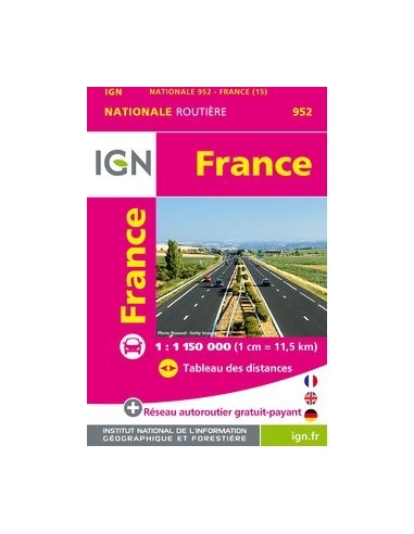 Carte IGN 1M952 - 952 Mini France