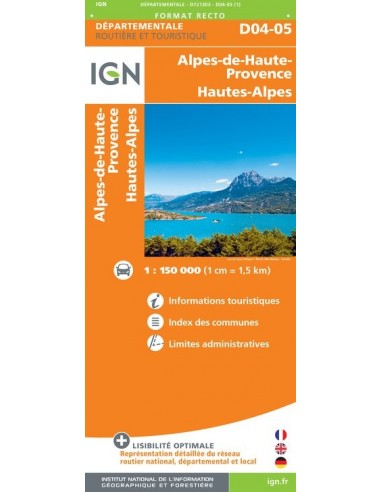 Carte IGN D721303 - D04-05 Alpes-De-Haute-Provence Hautes-Alpes