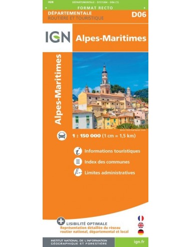 Carte IGN D721304 - D06 Alpes-Maritimes