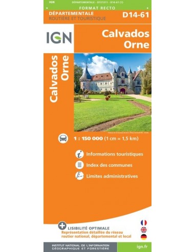 Carte IGN D721311 - D14-61 Calvados  Orne 