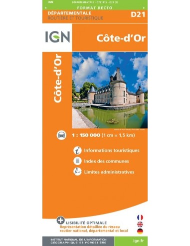 Carte IGN D721315 - D21 Côte-D'Or