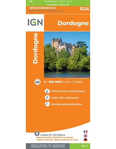 Carte IGN D721318 - D24 Dordogne