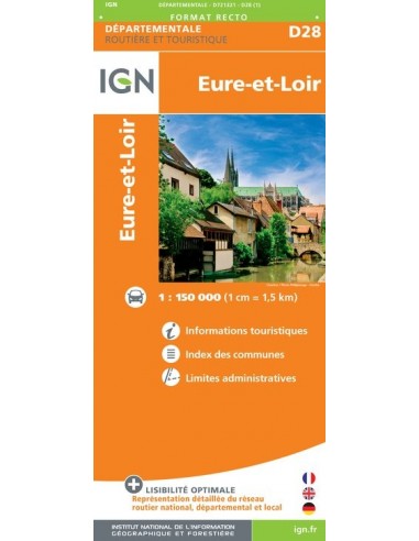 Carte IGN D721321 - D28 Eure-Et-Loir