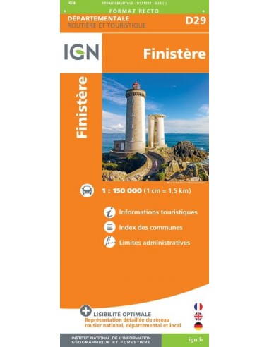 Carte IGN D721322 - D29 Finistère