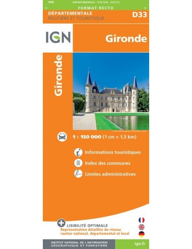 Carte IGN D721326 - D33 Gironde