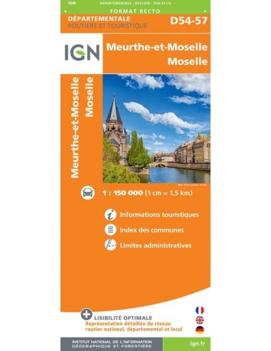 Carte IGN D721339 - D54-57 Meurthe-Et-Moselle  Moselle