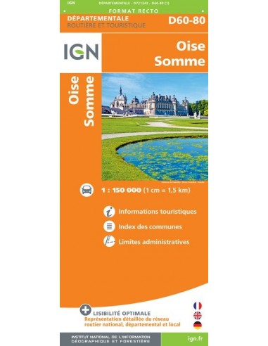 Carte IGN D721342 - D60-80 Oise Somme
