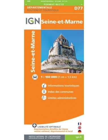 Carte IGN D721348 - D77 Seine-Et-Marne