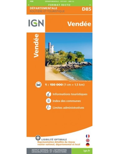 Carte IGN D721351 - D85 Vendée