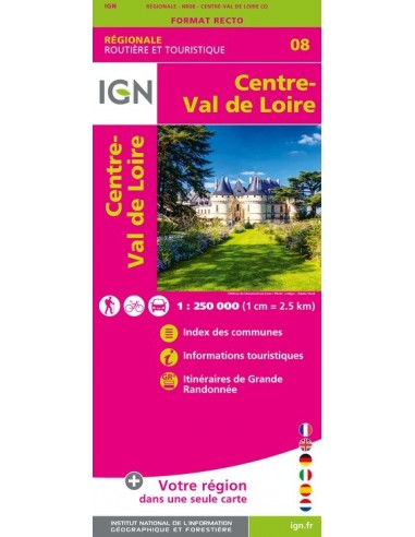 Carte IGN NR08 - Nr08 Centre-Val De Loire