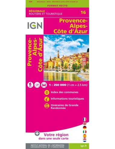 Carte IGN NR16 - Nr16 Provence-Alpes-Côte D'Azur