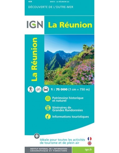 Carte IGN 84974 - La Reunion