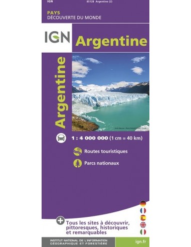 Carte IGN 85128 - Argentine