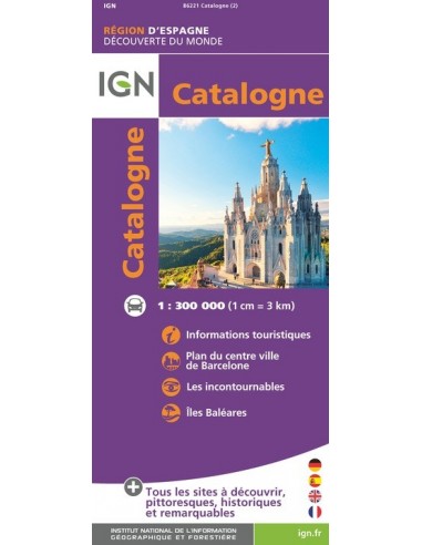 Carte IGN 86221 - Catalogne