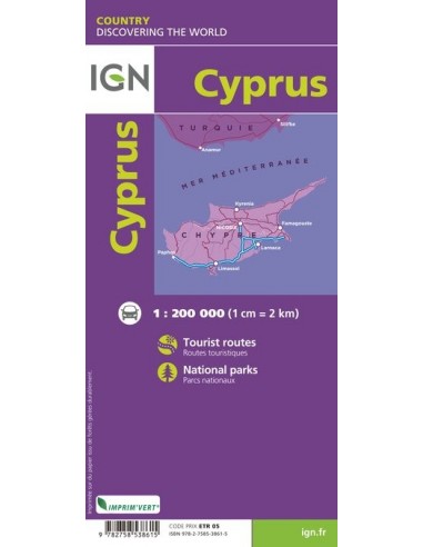 Carte IGN 86115 - Chypre