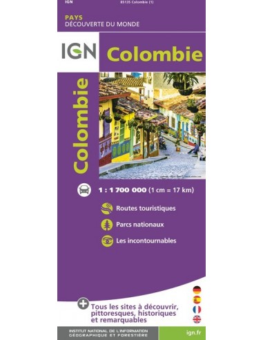 Carte IGN 85135 - Colombie