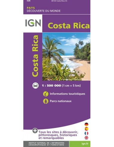 Carte IGN 85133 - Costa Rica