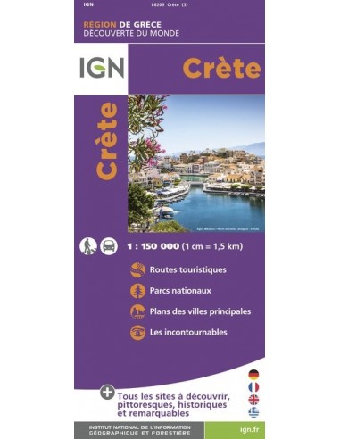 Carte IGN 86209 - Crète