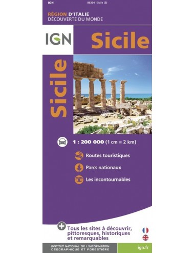 Carte IGN 86204 - Sicile