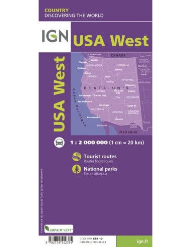 Carte IGN 85104 - Etats Unis Ouest