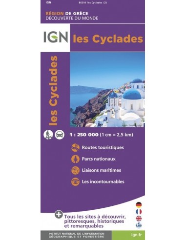 Carte IGN 86218 - Les Cyclades