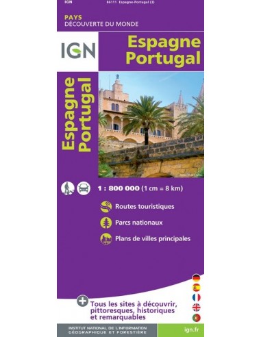 Carte IGN 86111 - Espagne  Portugal