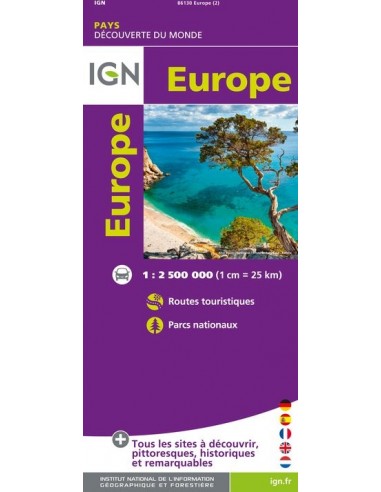 Carte IGN 86130 - Europe