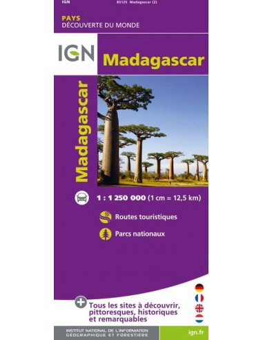 Carte IGN 85125 - Madagascar
