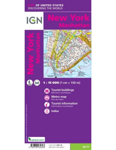 Carte IGN 85301 - New York - Manhattan