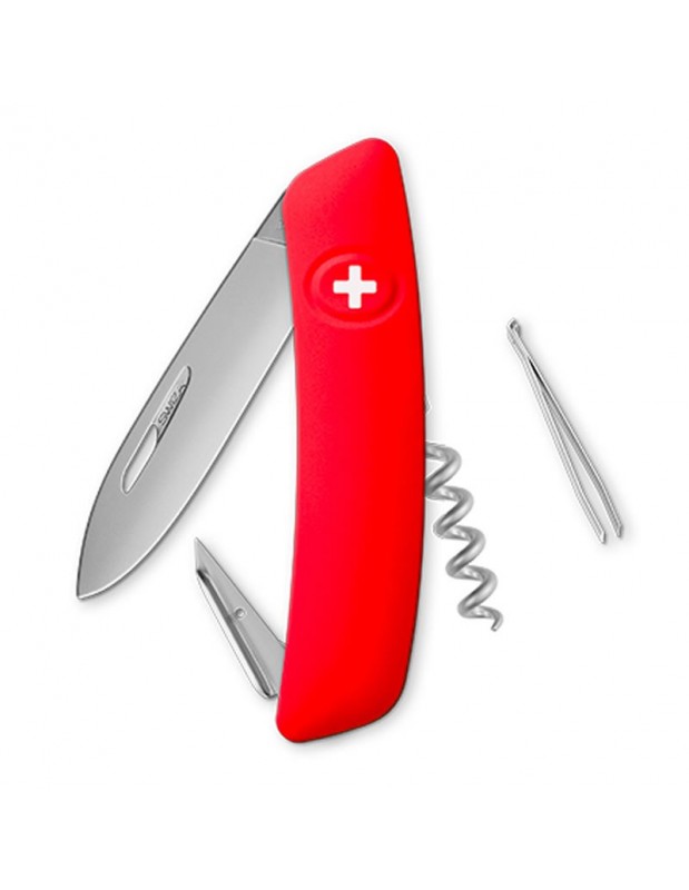 Couteau suisse 6 fonctions D01 | Rouge matte | SWIZA