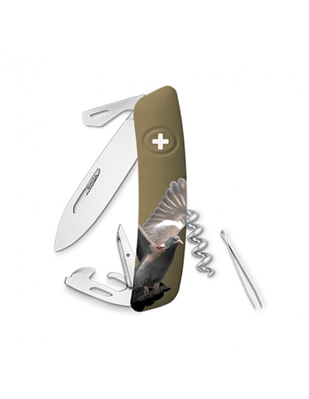 Couteau suisse 11 fonctions D03 | Edition limiée palombe | SWIZA