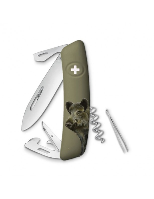 Couteau suisse 11 fonctions D03 | Edition Sanglier | SWIZA