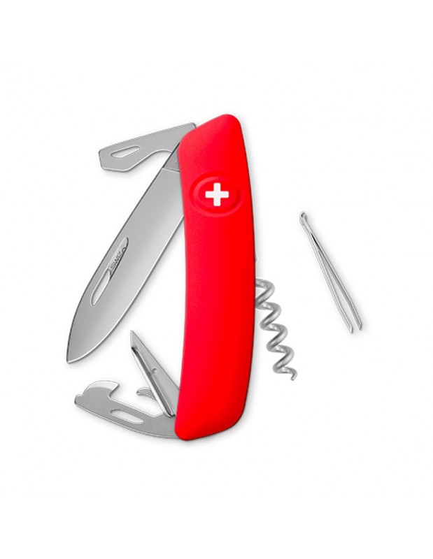 Couteau suisse 11 fonctions D03 | Rouge matte | SWIZA