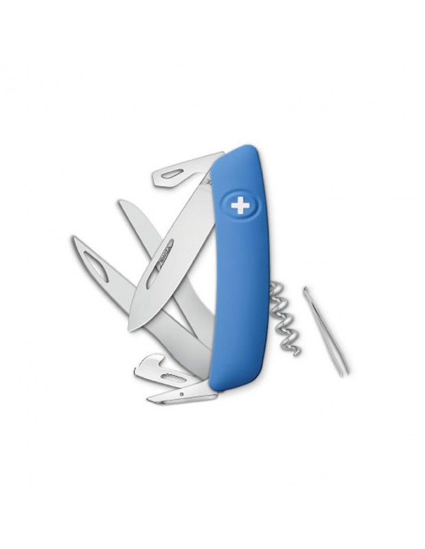 Couteau suisse 12 fonctions D07 Scissors | bleu | SWIZA