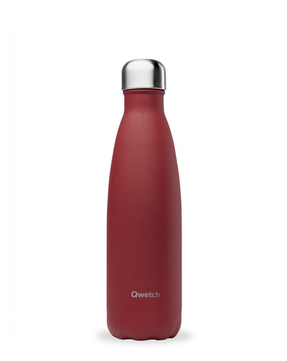 Qwetch bouteille isotherme GRANITE Rouge Piment 500 ml QD3123