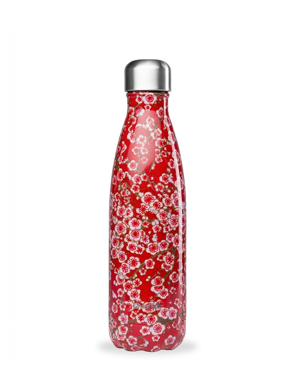 Qwetch bouteille isotherme FLOWERS Rouge 500 ml QD3076