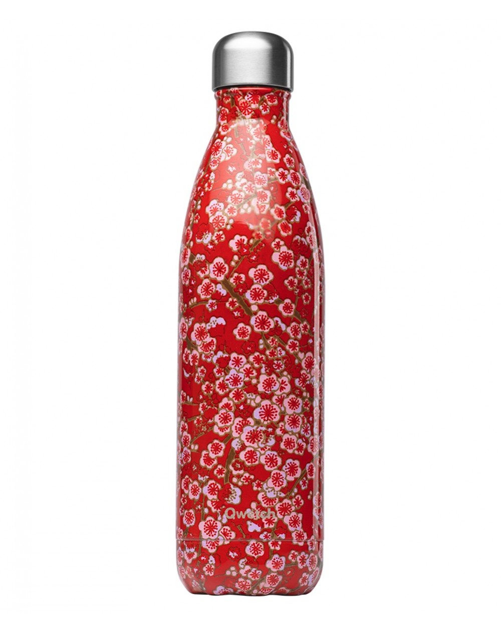 Qwetch bouteille isotherme FLOWERS Rouge 750 ml QD3276