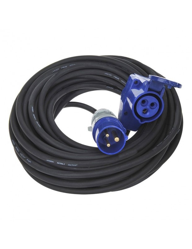 Câble d'extension CEE 20M avec prise coudée CEE + prise Schuko 3x2,5mm²-ProPlus-opleinair