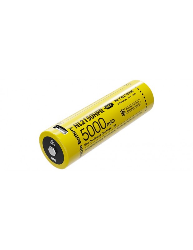 Batterie Nitecore 21700 5000 mAH NL2150HPR-NITECORE-opleinair