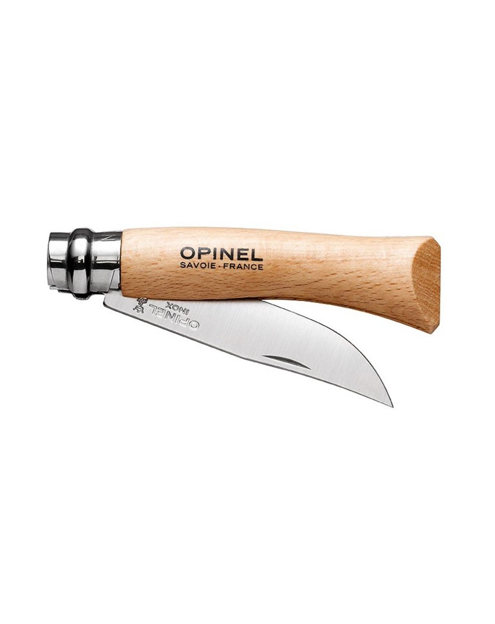 Couteau Opinel n° 7 avec lame en inox et manche en hêtre