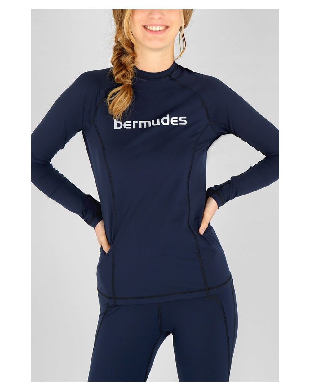 tee-shirt thermique contre le froid Olivianna navy