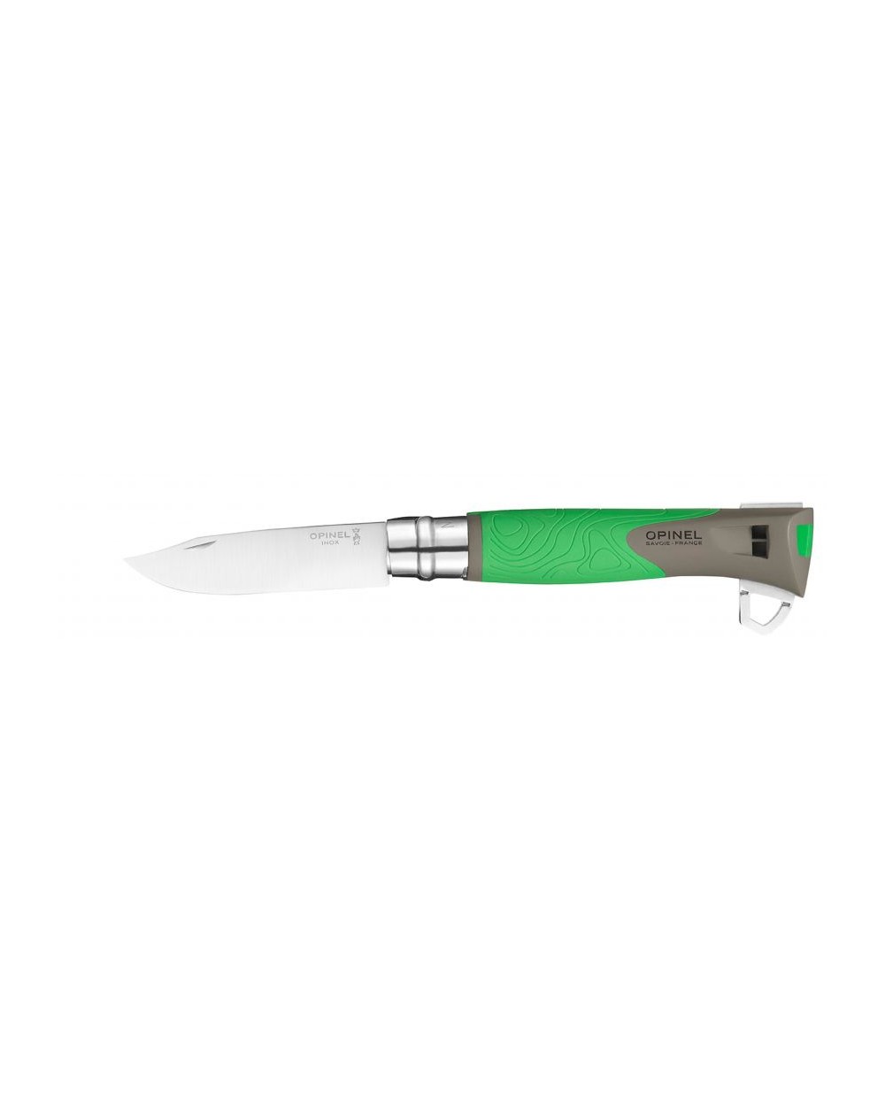 Couteau Opinel n°12 Explore vert pour la survie et la chasse
