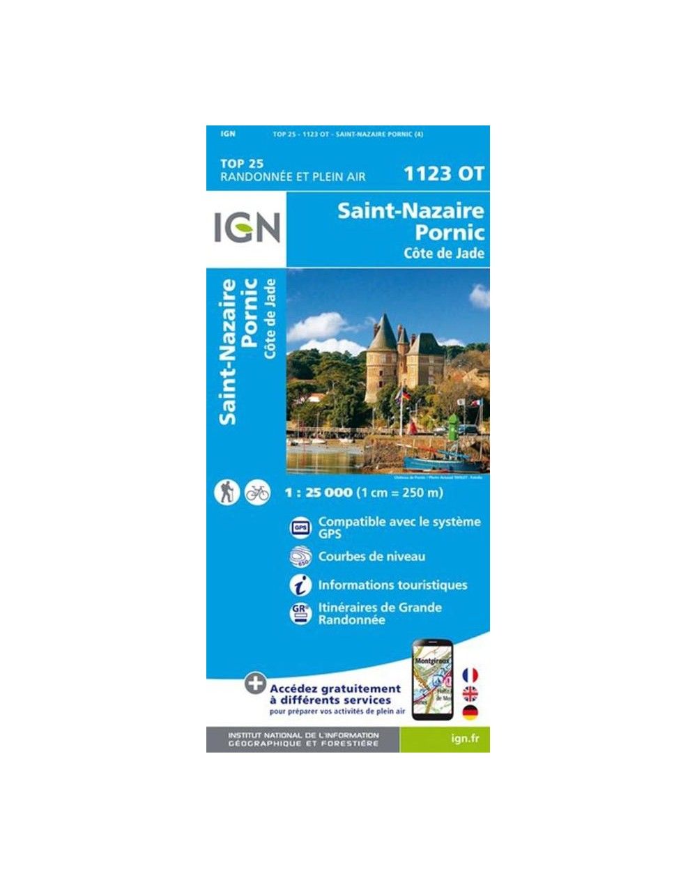 Carte IGN Saint-nazaire 1123OT
