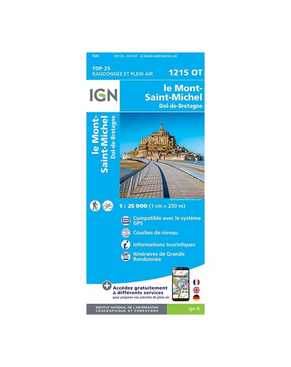 Carte IGN Le Mont Saint Michel