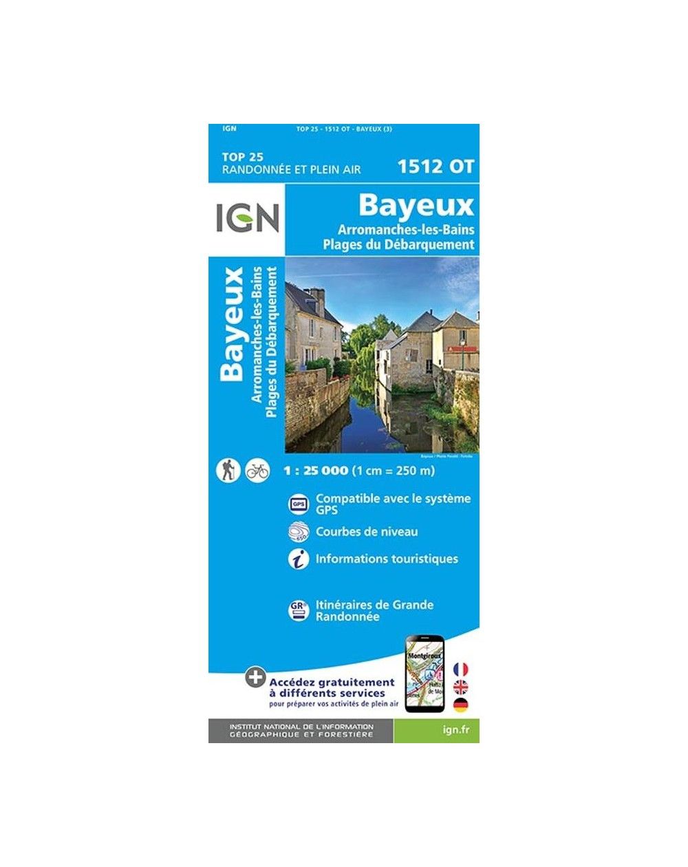 Carte IGN Bayeux 1512OT