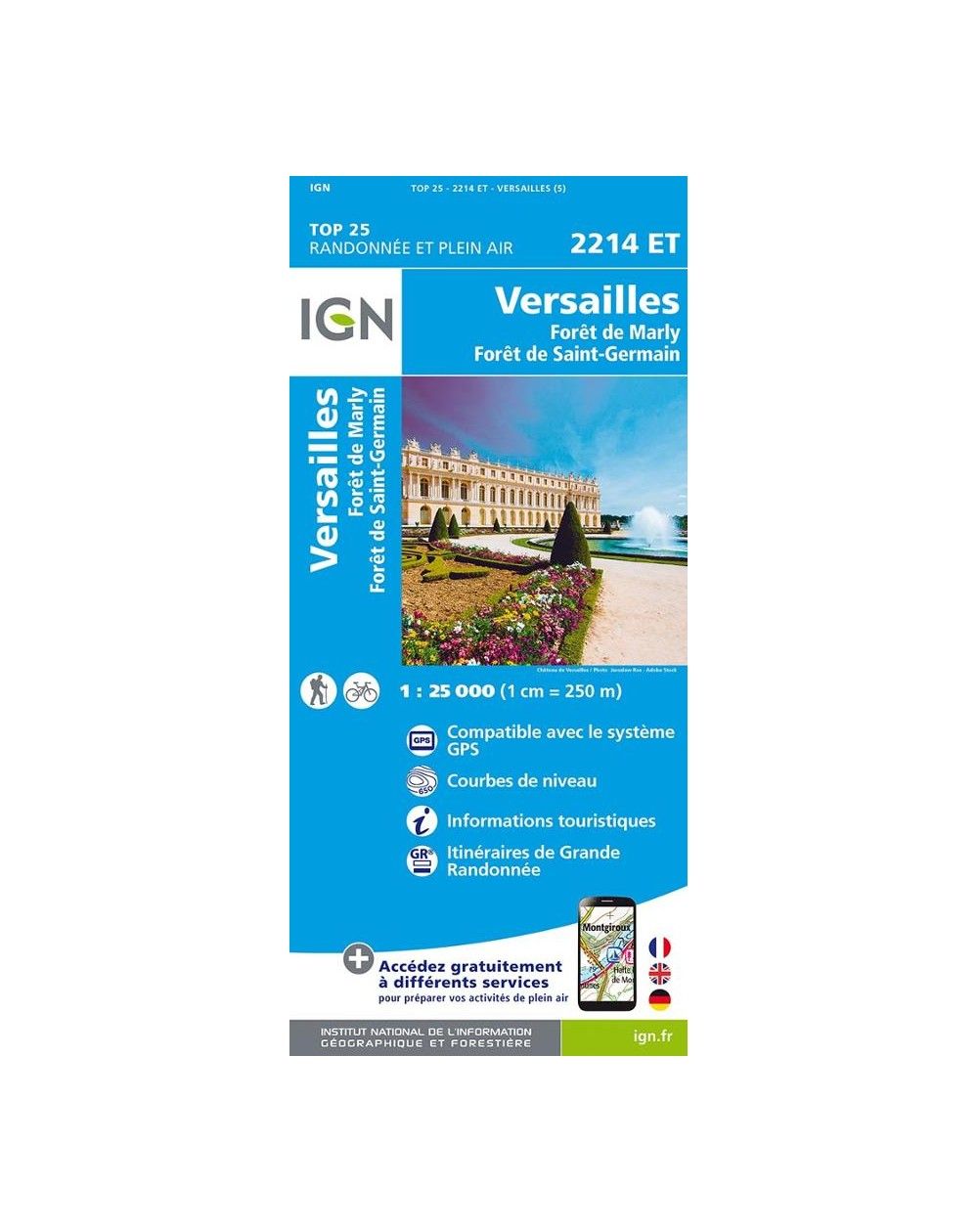 Carte IGN Versailles 2214ET