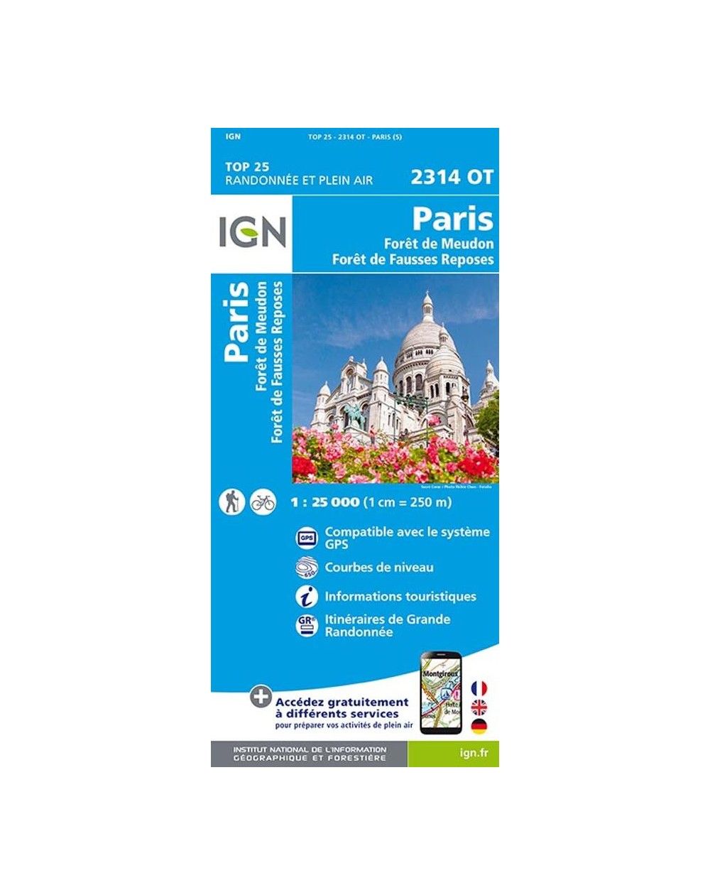Carte IGN Paris 2314OT