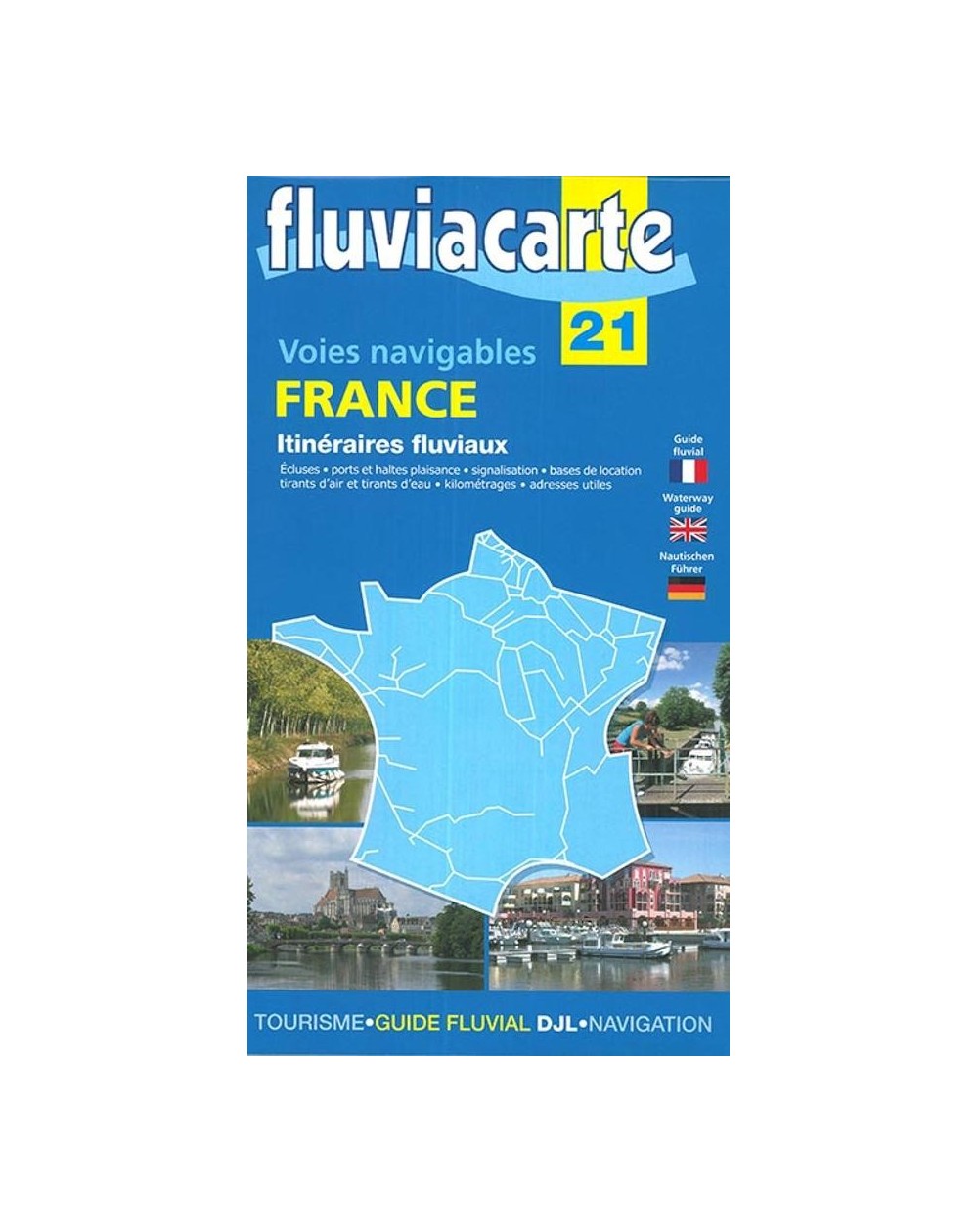 carte fluviacarte 21 - Itinéraires fluviaux France