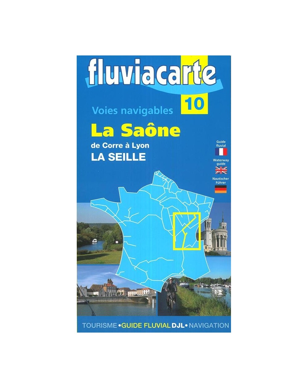 carte fluviacarte 10 - La Saône de Corre à Lyon