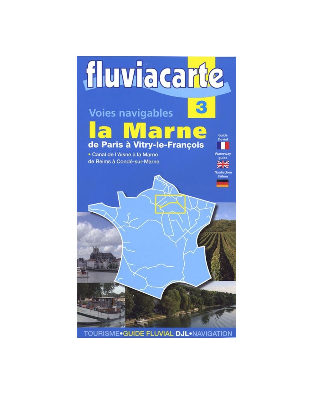 carte fluviacarte 3 - La Marne de Paris à Vitry-le-François